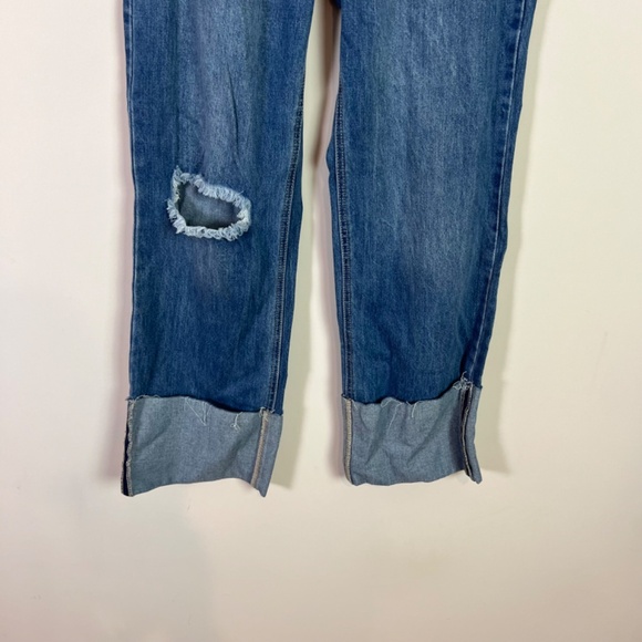 YMI Women’s Dixie Fit High Rise Wide Leg Mega Cuff Denim Jeans NWT - Picture 3 of 9